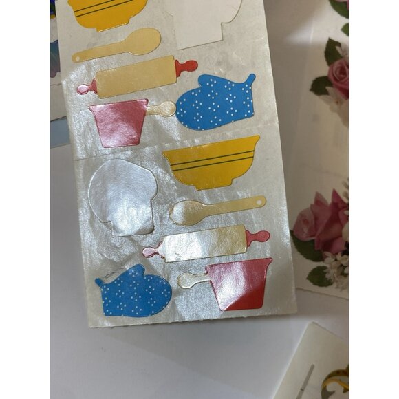 Vintage Mrs. Grossman's Stickers Big Lot Santa Hearts Flowers Pearl Gardening - Picture 5 of 11